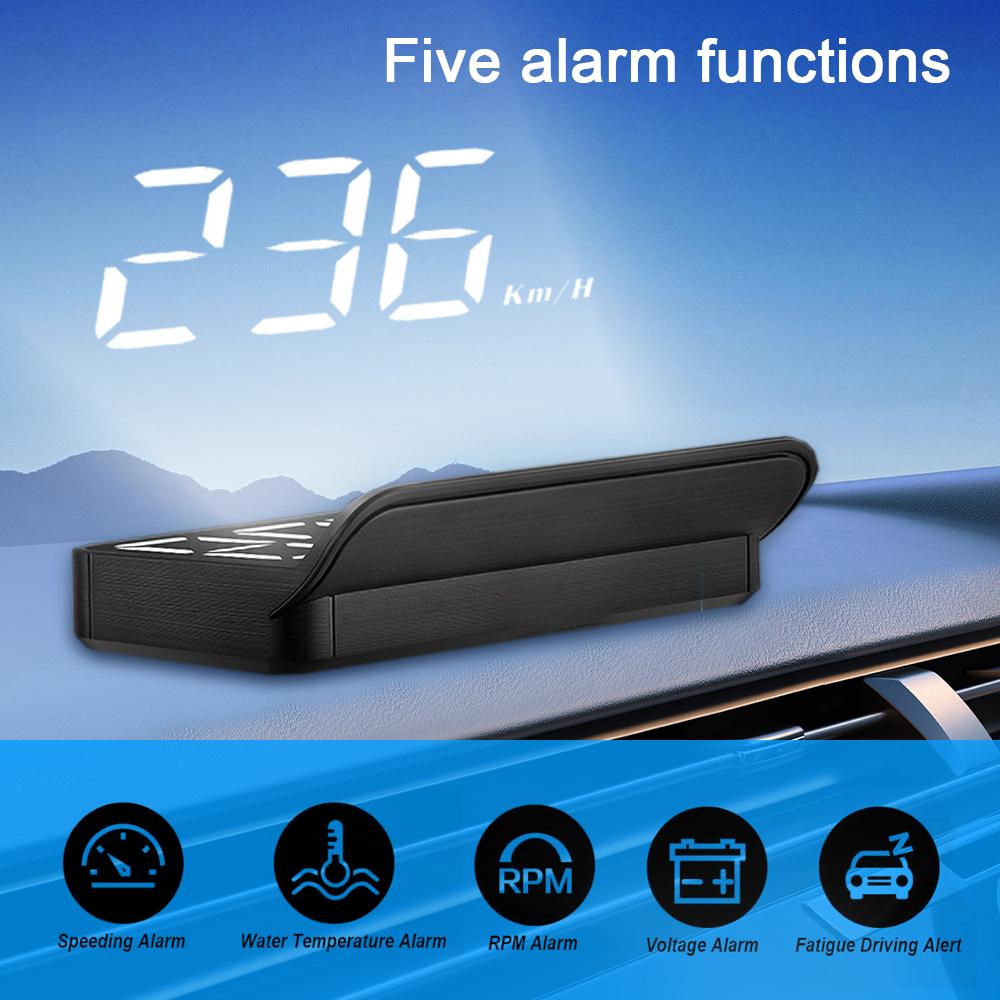 M3 Auto OBD2 Car Speedometer HUD Projector Display Head-Up Display Digital Speed Meter Windshield Vehicles Truck Auto Electronic