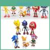 Figuras do Sonic The Hedgehog Pvc Ornamentos Colecionáveis Para Crianças e Fãs