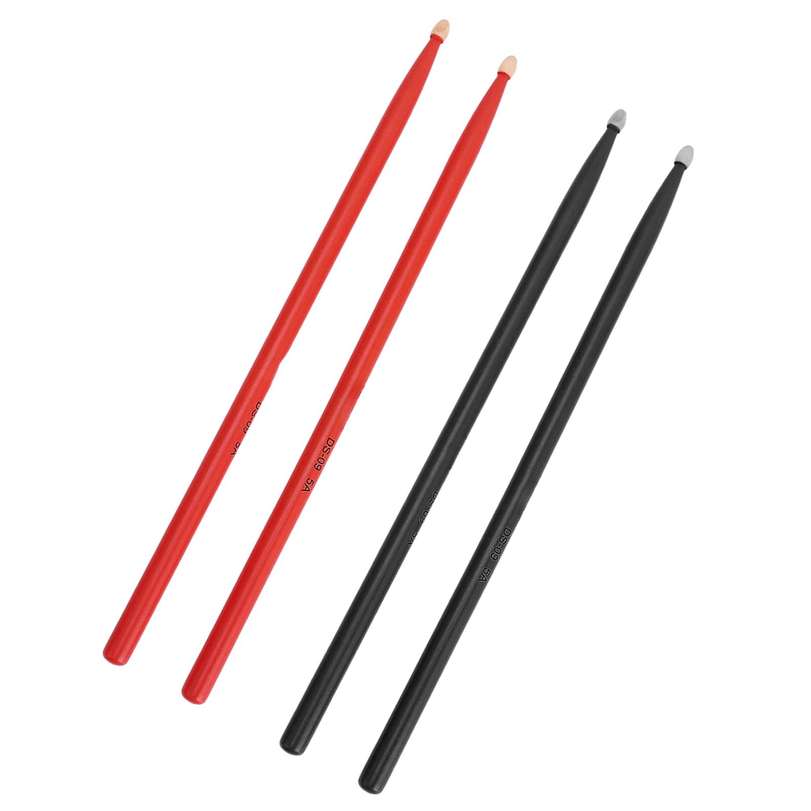 

2 Pairs 5A Drum Sticks Maple Wood Jazz Practice Drumstick Replacement Percussion Accessories for Adults Kids Beginners