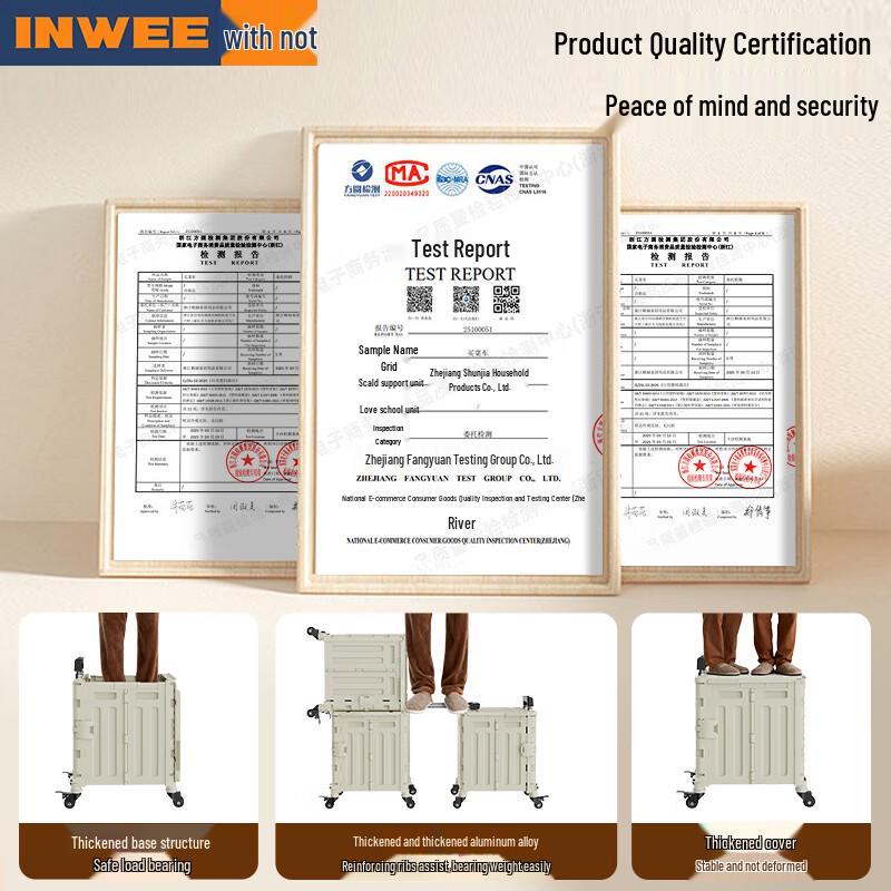 INWEE Folding Shopping & Utility Cart