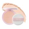 Milfie Idol Filter Powder Pink Pressed Powder with Puff Natural Prevents Makeup Zinc Adheres to Minimizes Base Shine Control (02 Veil) - Tone-Up,