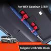 For WEY Gaoshan 7/8/9 Trunk Umbrella Hook Storage Rack - No More Messy Wet Car Interior Accessories