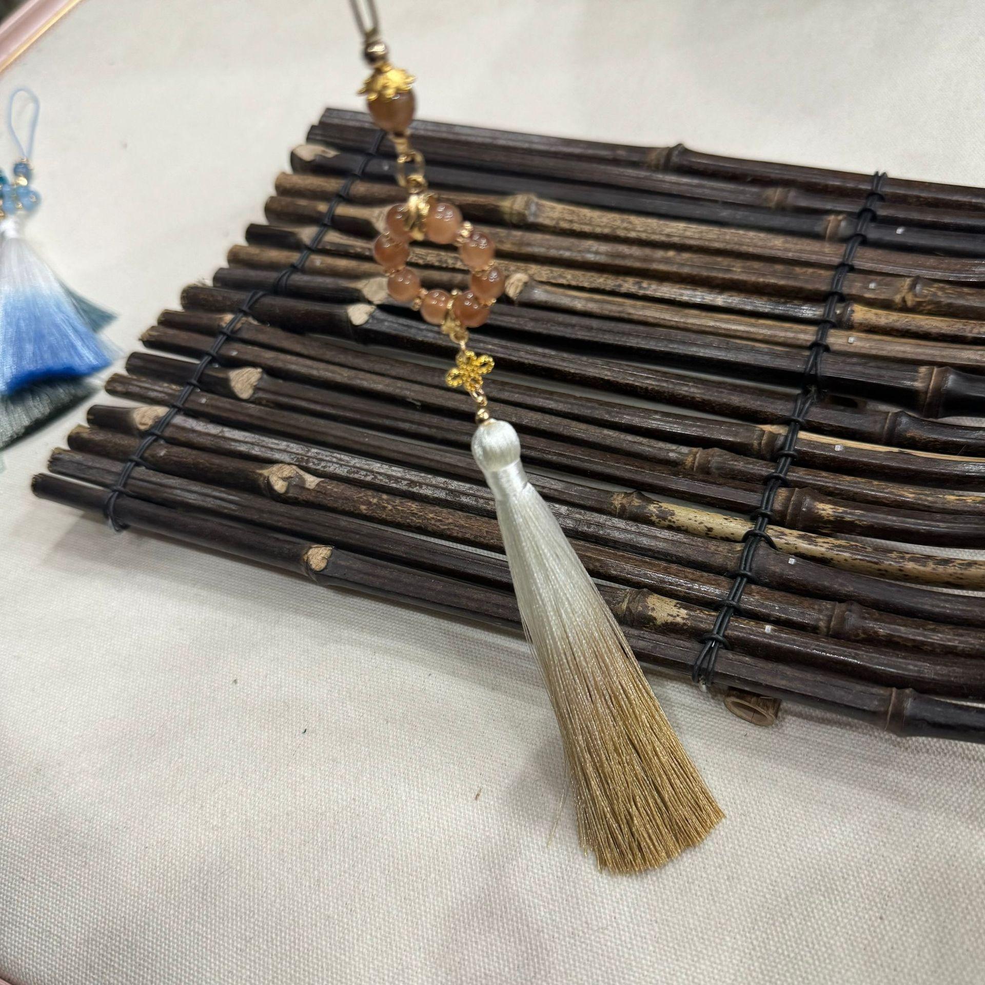 

Красивые кисточки с бисером Двухцветные кисточки из полиэстеровой нити Подвеска для одежды, сумок Домашние украшения