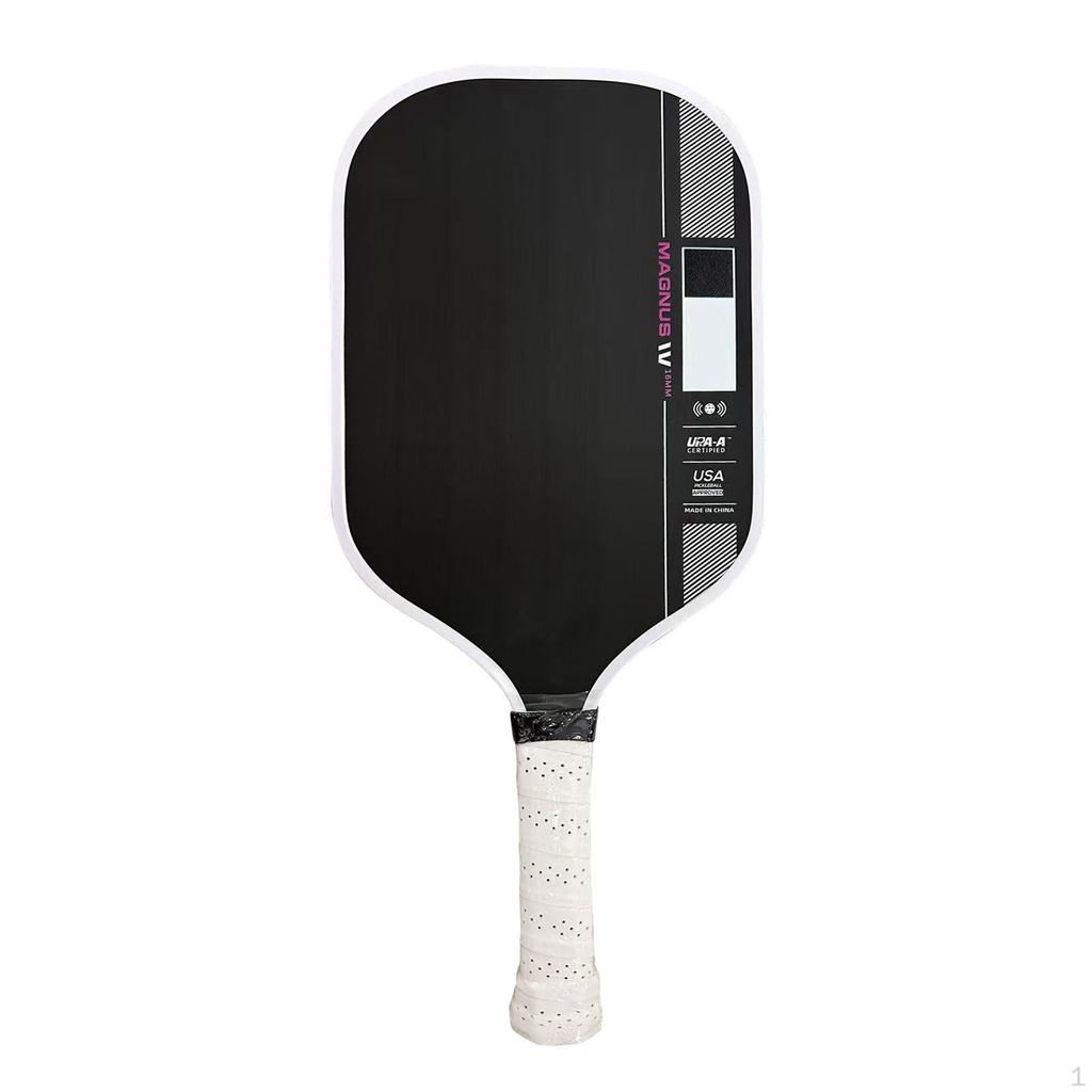 Pickleball Paddle Carbon Fiber Portable with Nonslip Grip Racquet Red Edge