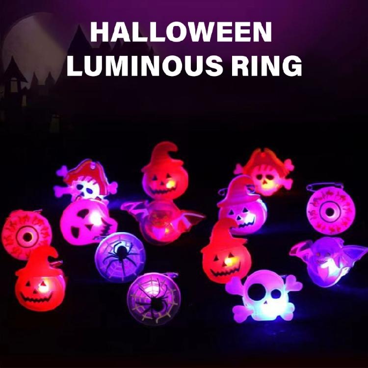 Dekorace na párty Připravené Svítící Halloweenské Prsteny Vytvářejte Elegantní Designy s Jasnými Dlouhotrvajícími Barvami Denní Ležérní Nošení