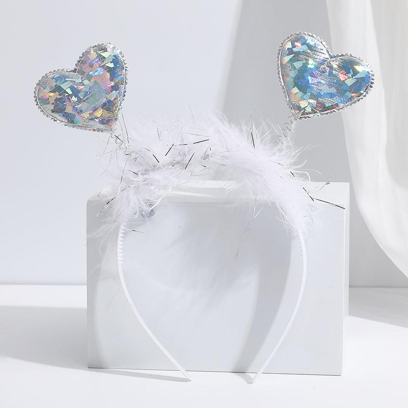 Valentine's Day Red Heart Headband Hair Clip - Wedding & Party Photo Prop