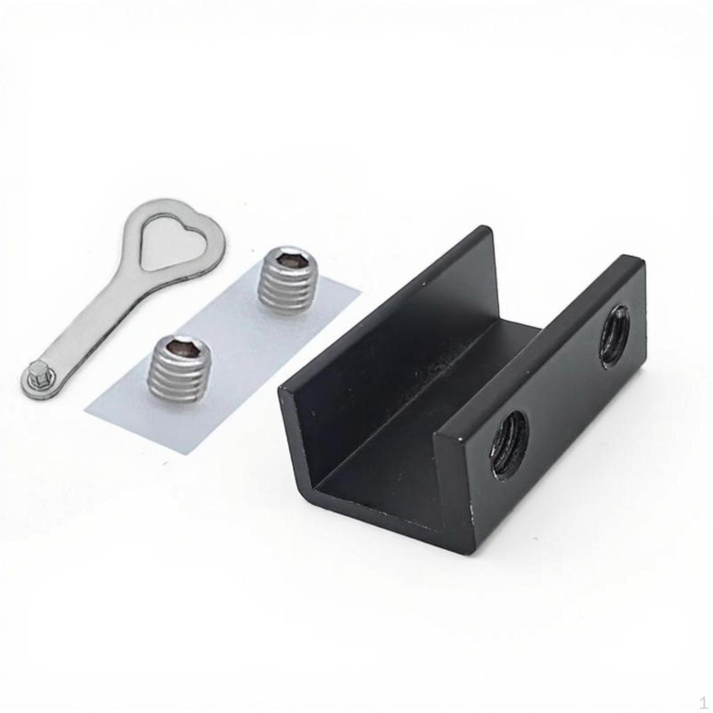 Sliding pane lock, aluminum alloy kid protection, ventilation control, protective limiter Black