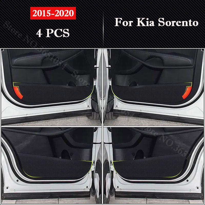 

For Kia Sorento 2015-2020 Car Door Anti-kick Pad Interior Protection Sticker Modification Decorative Stickers Auto Accessories
