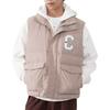 Down Vests Unisex Light Pink Stand Collar Moderate Other UCJ088-X9V