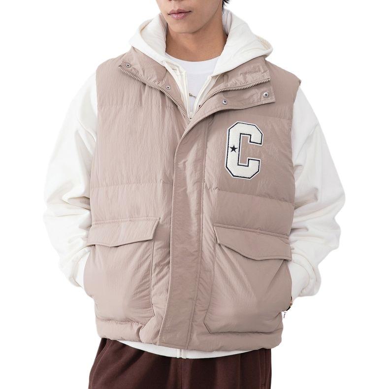 Converse Down Vests Unisex Light Pink Stand Collar Moderate Other UCJ088-X9V L