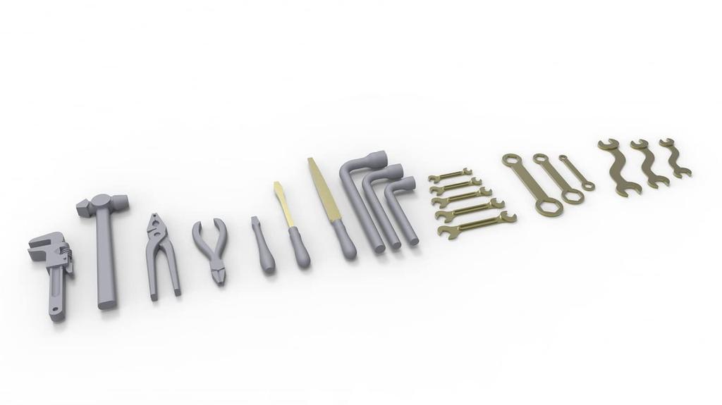 Miniart 1/35 Scale German Tank Crew at Work Special Edition Plastic Model Kit (5 Figures) with Toolbox, Tools, and Bucket (MA35285)