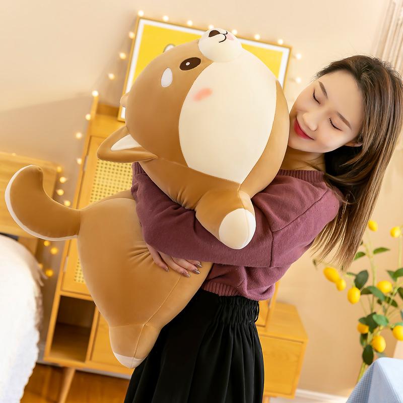 Cute Shiba Inu doll Corgi dog plush toy doll sleeping pillow bed super soft boys and girls
