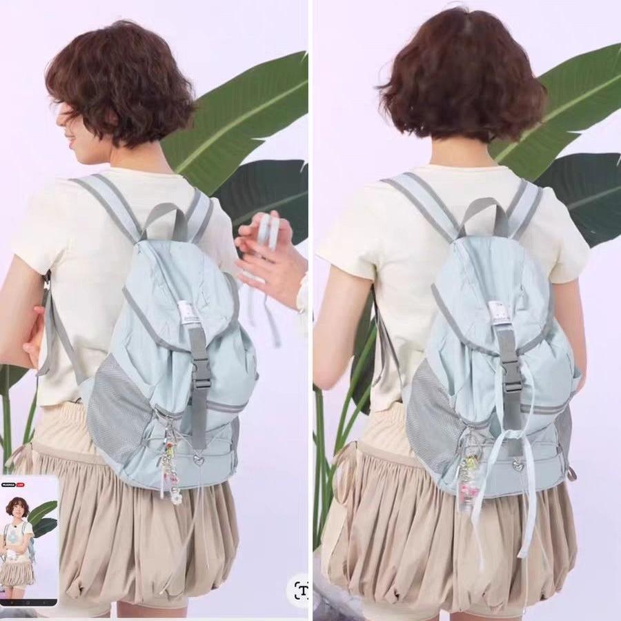 Schoolbag Korean New * Rockfish Joint Illit Blue Backpack Lightweight Girl Cute Backpack