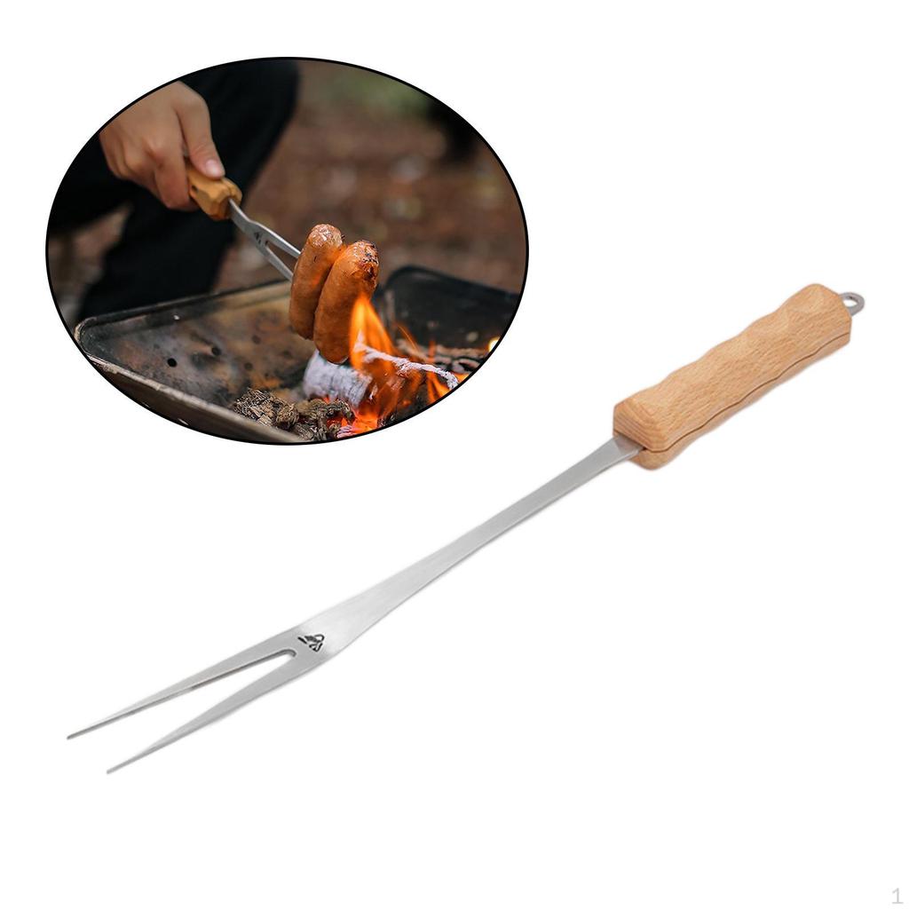 Barbecue Grill Fork Utensil Tool Portable BBQ Meat for Campfire Grilling Party Outdoor