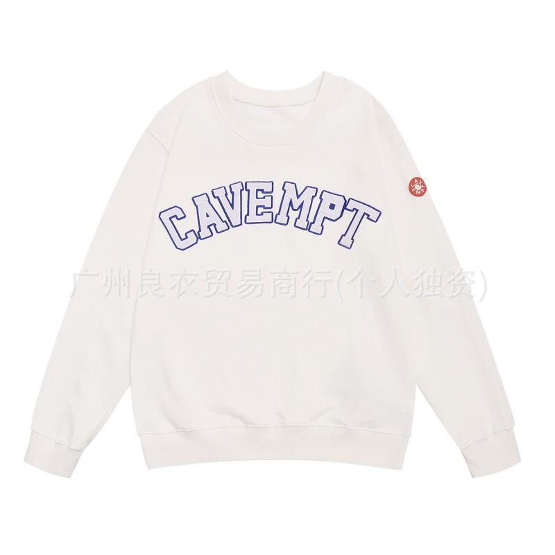 Unisex Oversized Hoodie With Abstract Face Embroidery Print Cotton Sweatshirt Fall