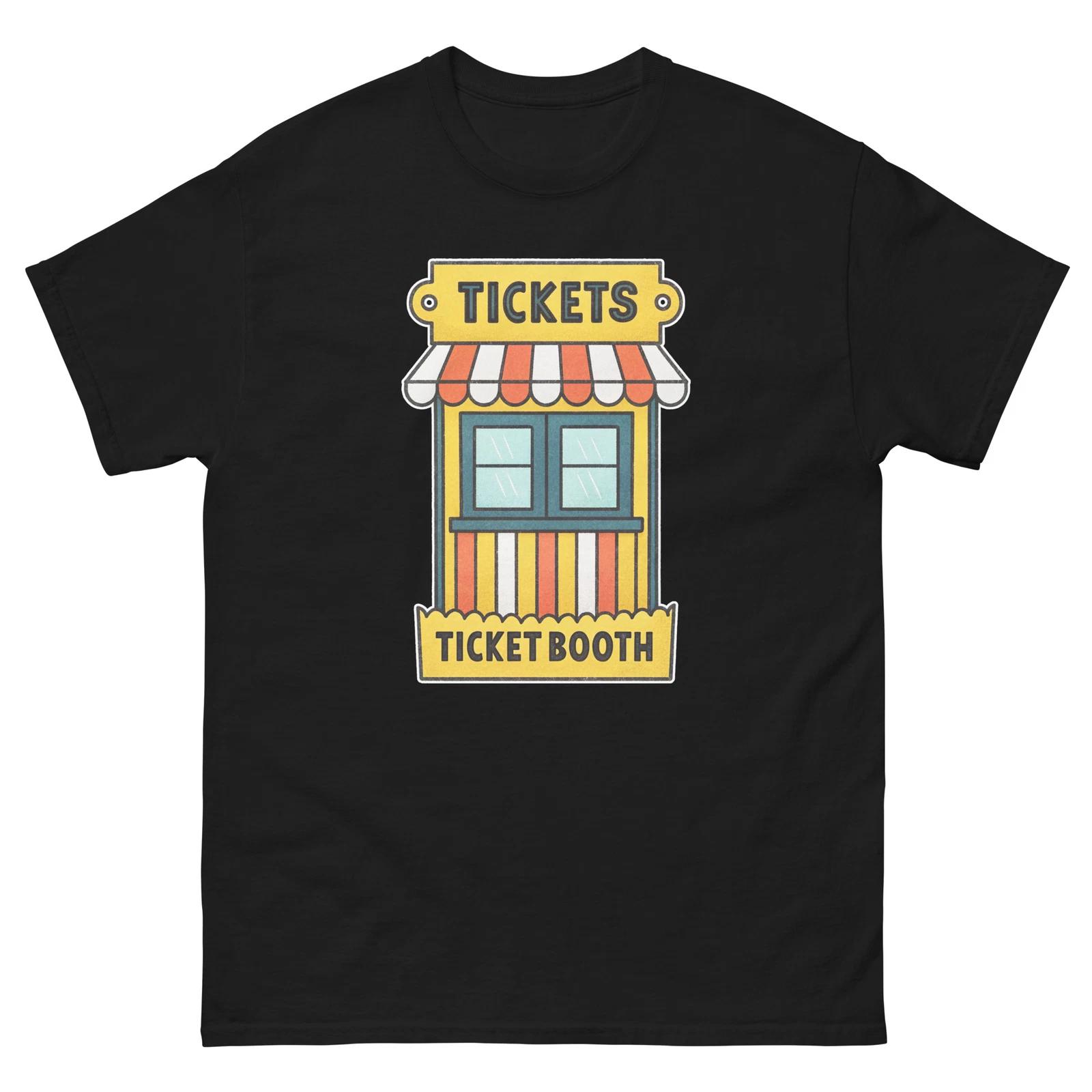 Tickets Booth Carnival Fair Amusement Park T-Shirt 4XL