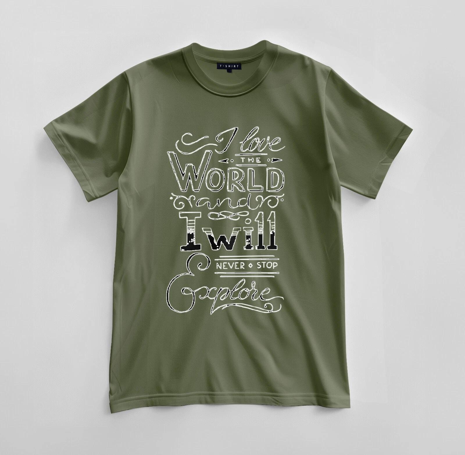 

Custom I Love the World Graphic T-shirt Design Unisex Jersey Short Sleeve Tee XL