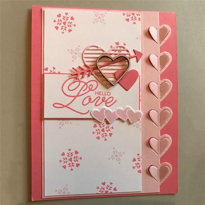 Săgeată Love Heart Metal Cutting Dies Scrapbooking Album Carduri de hârtie Artizanat decorativ Die de relief
