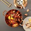 Dry pot Solid liquid Thickened stainless steel commercial pot Household suit pot big cooking Alcohol stove small hotpot