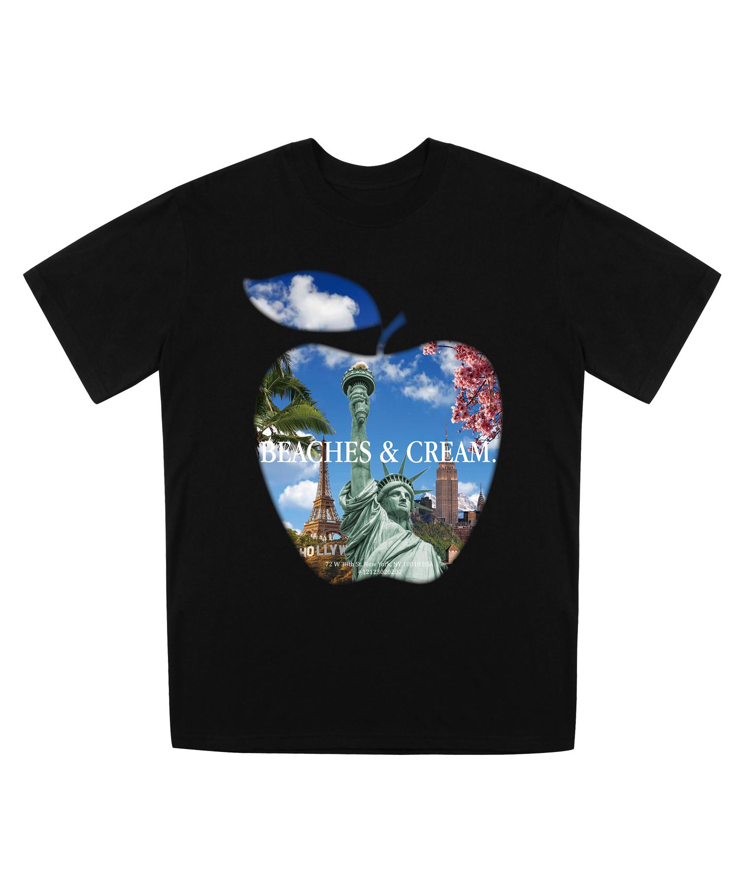 Bichiseuaenkeulim Statue Of Liberty Short Sleeves-Black Black/S