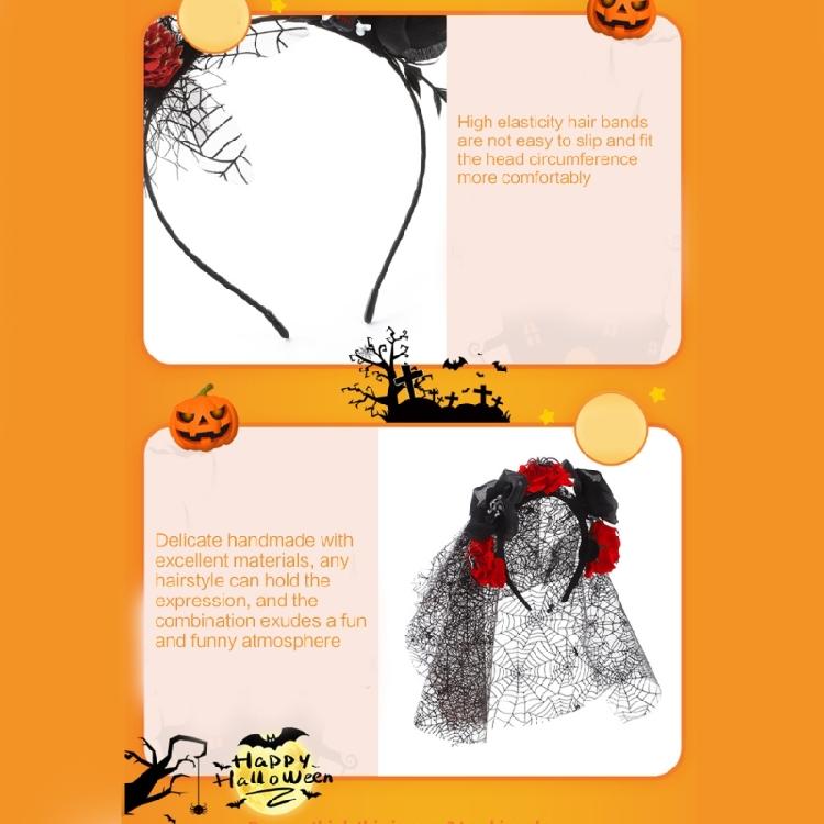 Halloween Hairhoop Festival Party Bat Hairband Masquerade Balls Gothic Headwear