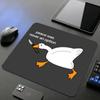 Cute White Duck Mouse Pad 18*22 Small Gamer Desk Mat Square Gaming Office Accessories Rug Mousepad PC Rubber Keyboard Table Mats