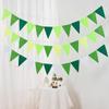 Yellow-Green Felt Pennant Bunting for Kids' Birthday or Kindergarten Decor