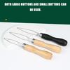 Portable Wood Buttonhole Helper For Quick Clothing Repair And Handmade Projects