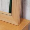 Stylish wall can be hung vertically or 55 x 80 made of made in with a natural wood Nordic-style mirror, horizontally, cm, wood, shatterproof, Japan,