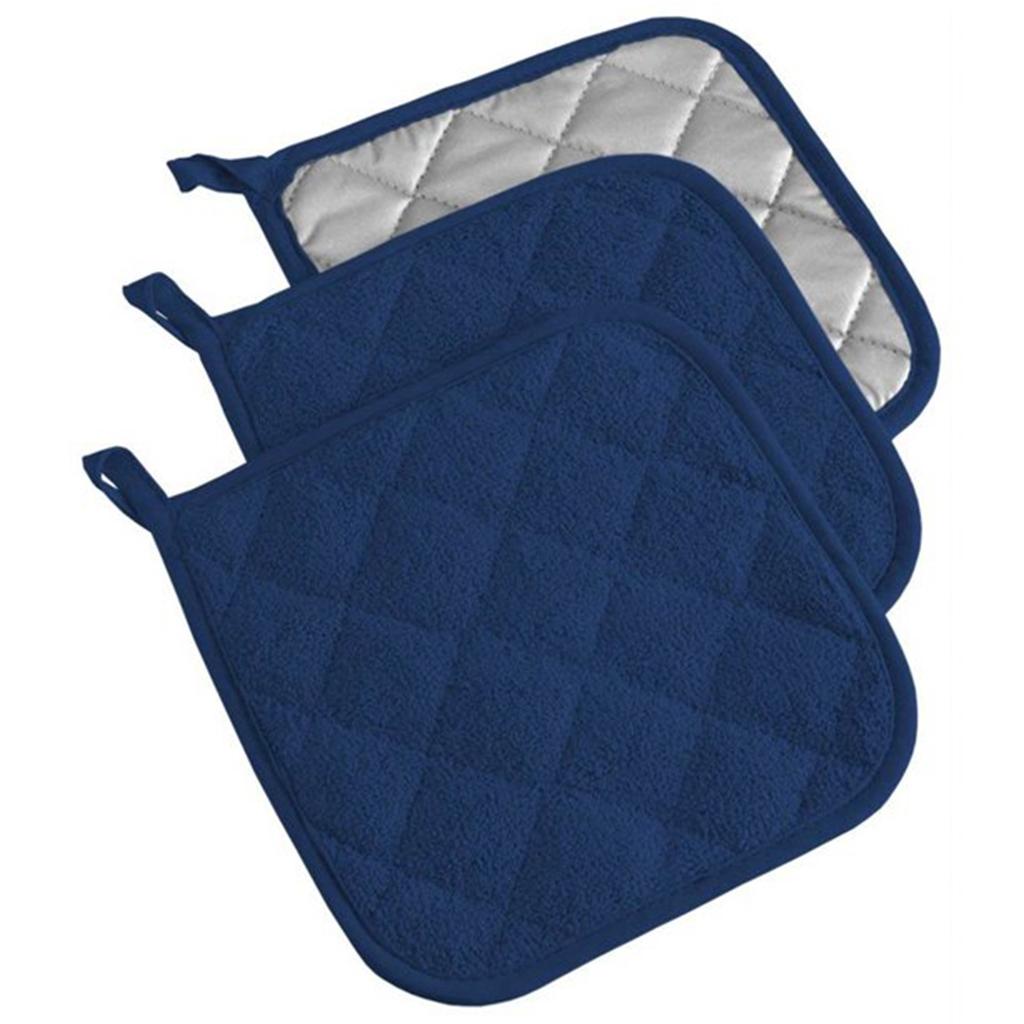 3Pc Pot Holders Heat Resistant Potholders Cotton Hot Pot Pad Firm Grip Pot Holders Dining Table Mat Pot Holders Set Kitchen Tool