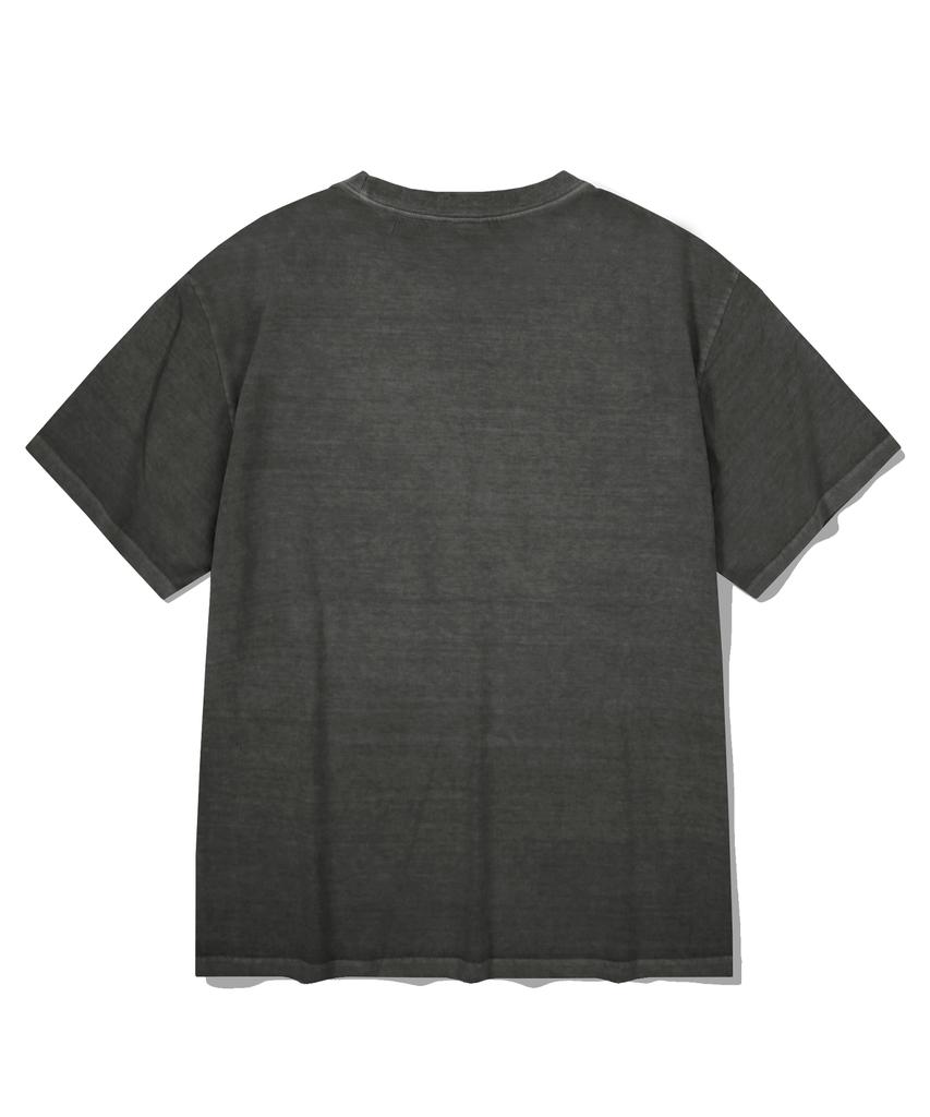 FILLUMINATE Damaged Graphic Pigment T-Shirt - Charcoal