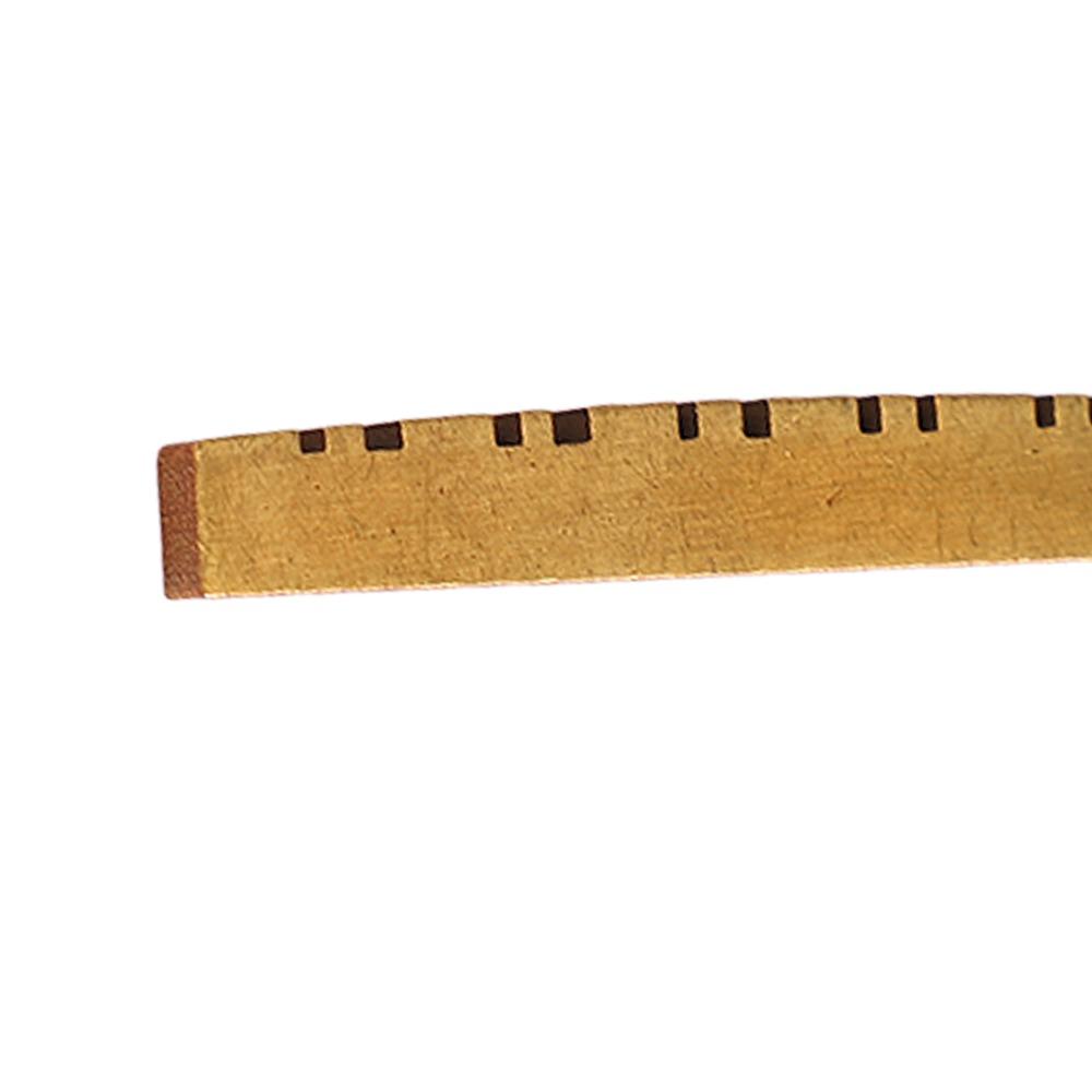 Stabile Konstruktion 12-Saiten-Gitarren-Sattel Vorgeschlitzt Elektrische Gitarren-Sattel 12-Saiten-Gitarre