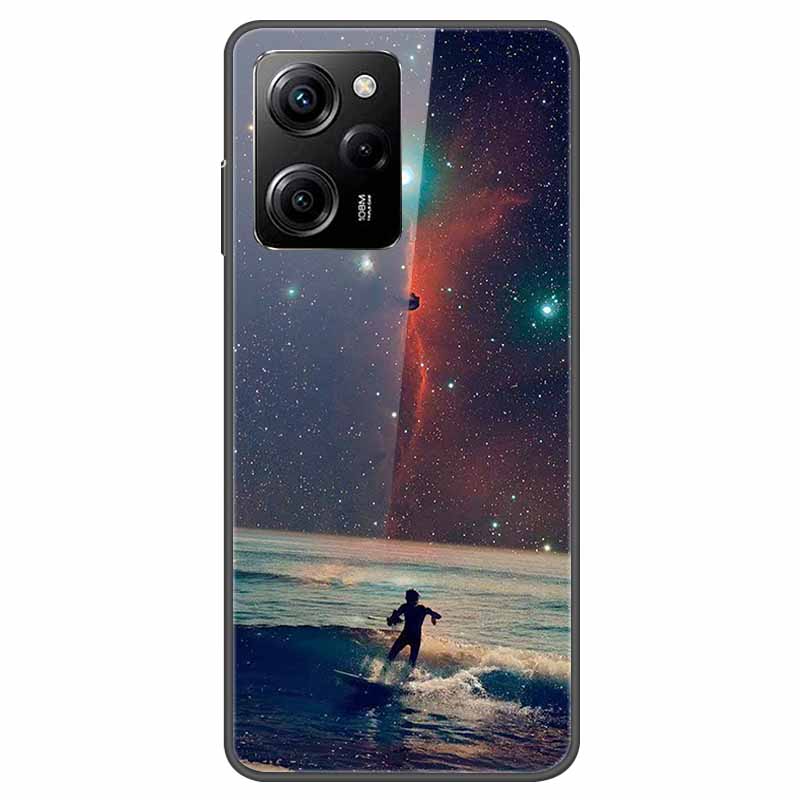 For Redmi Note 12 Pro Case Redmi Note12 5G Tempered Glass Hard Back Cover For Redmi Note 12 Pro Plus 5G Coque Starry Sky Case