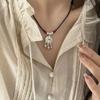 Chinese Style Ping An Lock Pendant For Women Vintage New Chinese Retro National Necklace Women'S Jewelry Valentine'S Day Gift