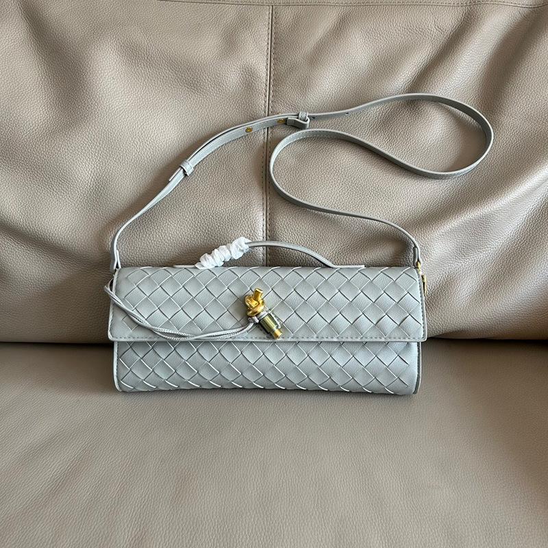 Neue Clutch handgewebte Handtasche Abendtasche Leder-Schloss-Tasche Umhängetasche Messenger Bag Damen Handtasche