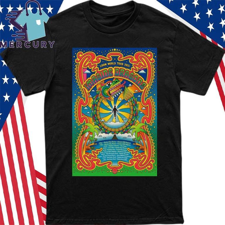 Imagine Dragons Loom South America 2025 Tour T-Shirt Unisex T-Shirt M