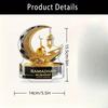 2D Flat Acrylic Elegant Ramadan Mubarak Decoration, Indoor and Outdoor Decoration - No Battery/electricity Required, Free Day Decoration, S