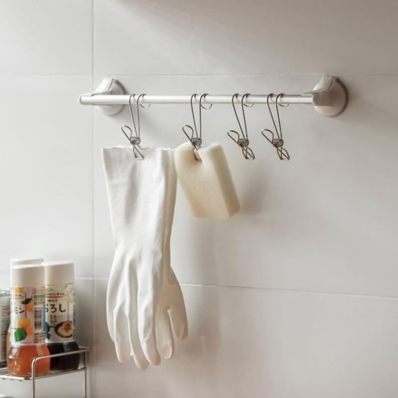 5Pcs Stainless Steel Clothespins With Hooks Metal Spring Clips With Hooks Universal Hanging Clips For Offices Kitchens Bathroom