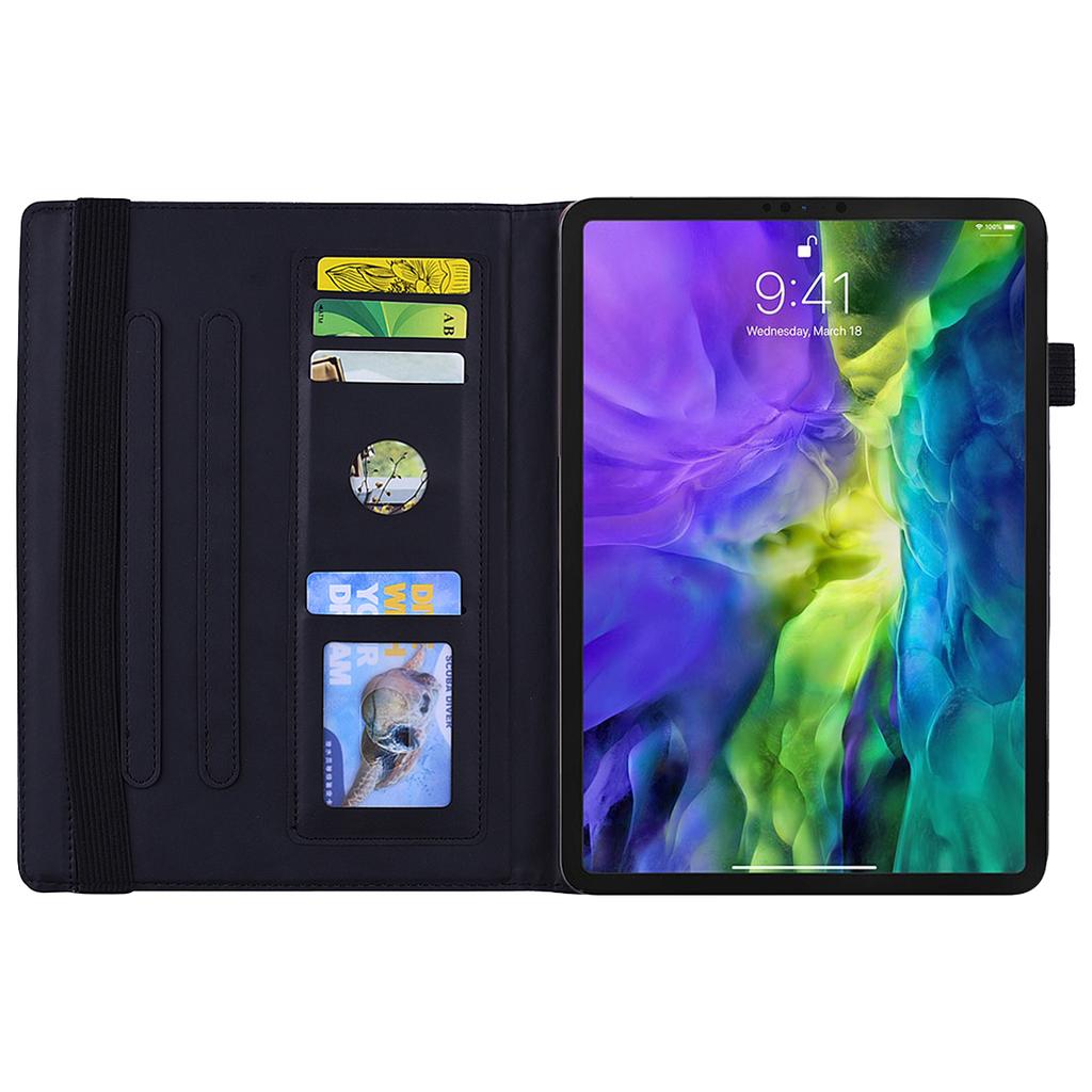 Tablet Case For Samsung Galaxy Tab S10 FE / Tab S9 FE / Tab S10 Lite Card Slots Leather Cover Flower Pattern