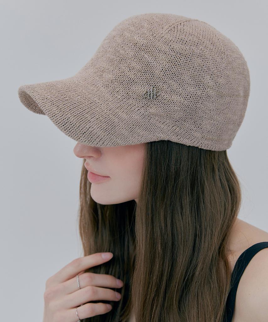 Mineti Slub Linen Knit Ball Cap Y 10926 Mt