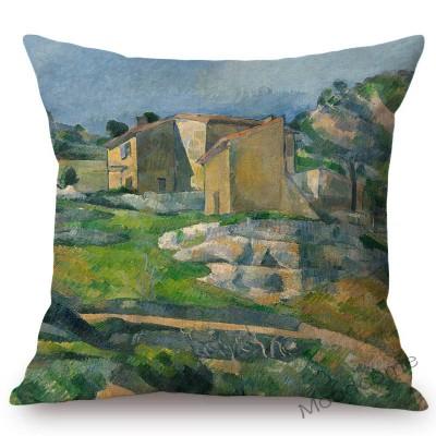 French Impressionism Artist Paul Cezanne Bather Still Life Country Views Oil Painting Sofa Pillow Cover Decorative Cushion Cover