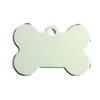 Cheap Multicolor Aluminum Dog Collar Tags Custom Logo Bone Shape Features Lights Solid Pattern Material