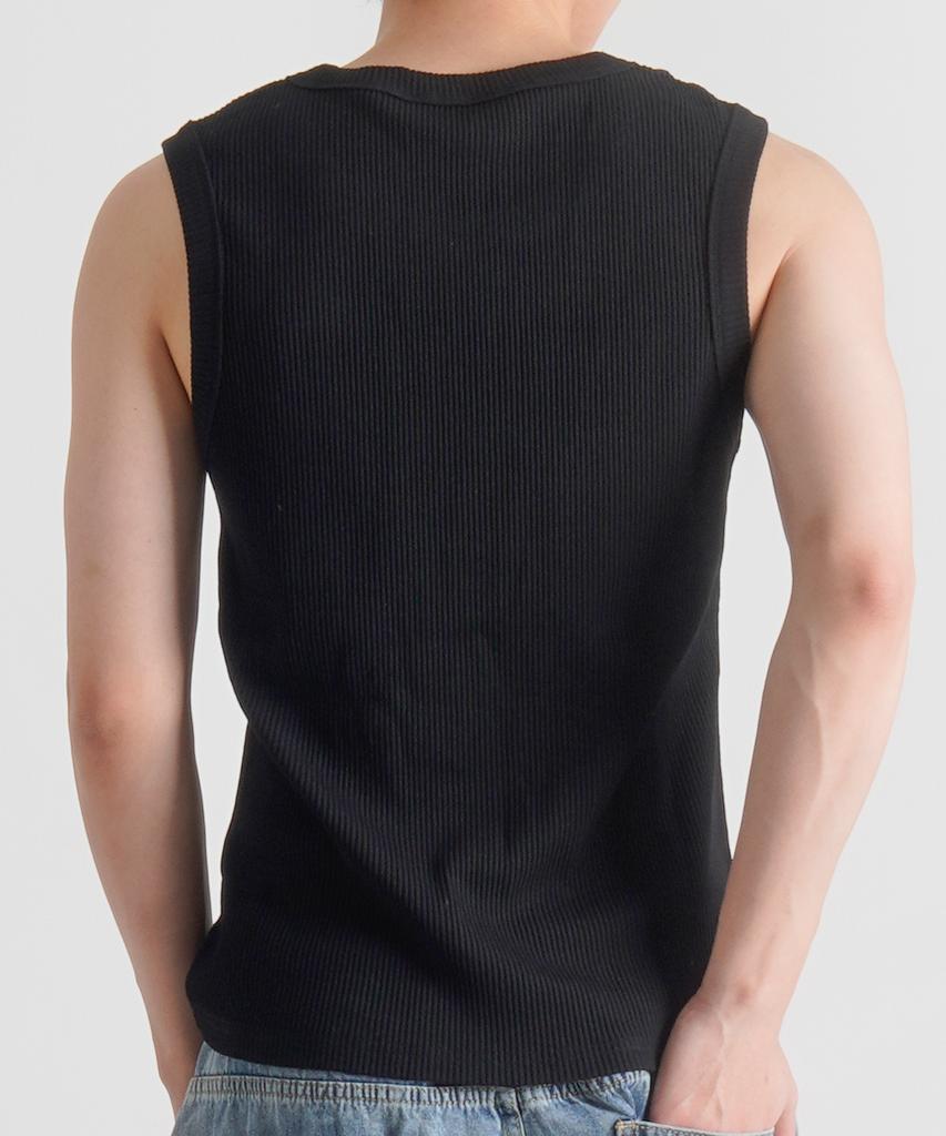 Beoteunseoul Ribbed Texture Soft Sleeveless (3 Colors)