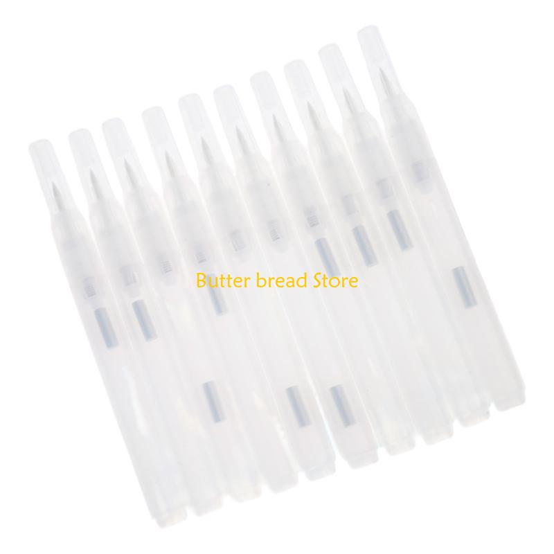 W89C 10Pcs Refillable Empty Acrylic Marker Soft Brush Tip For Painting Sketching