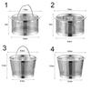 Stainless Steel Sink Strainer Anti-blocking Round Shape Floor Waste Filter Net Hair Catcher Waste Catcher