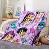 Huntrix Girl Flannel Blanket, High Quality Comfortable for All Seasons, Home Decor, Warmth and Comfort