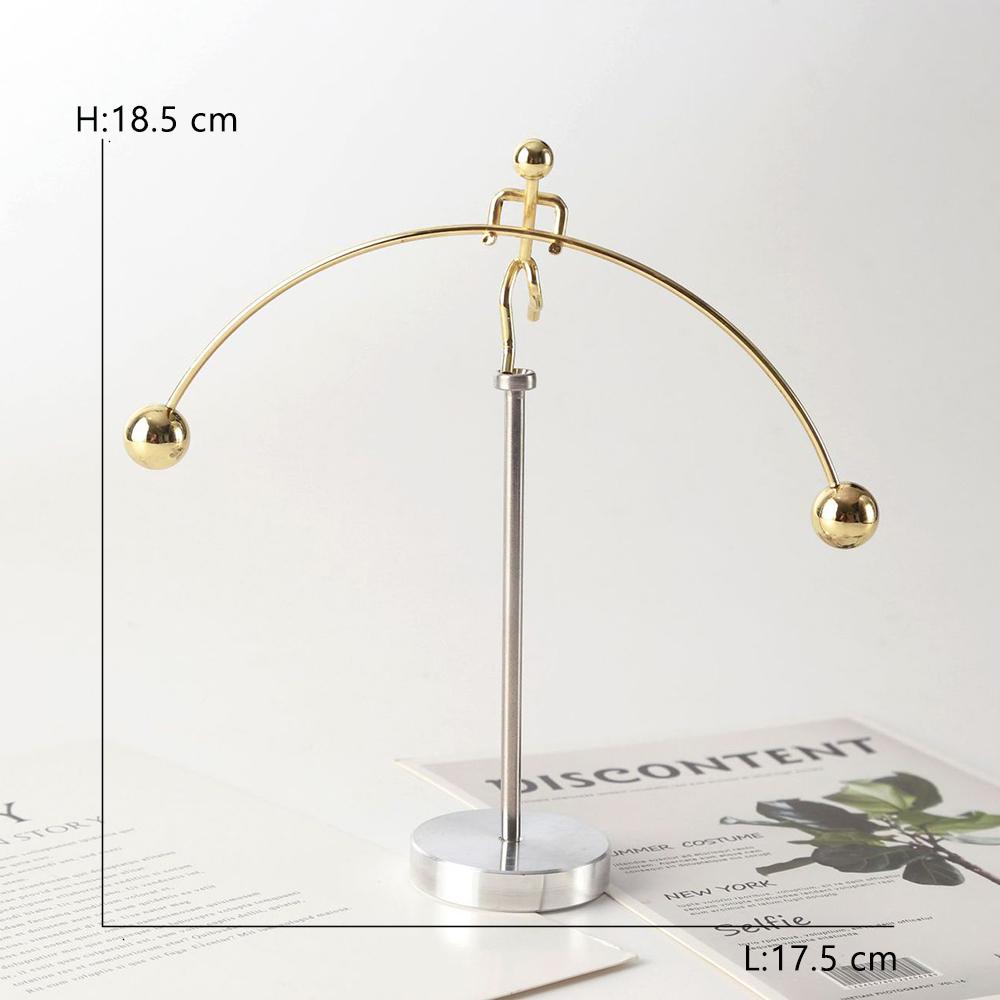 Dynamic Balancing Instrument Weightlifting Tumbler Balancing Apparatus Micro Model Home Desktop Science Decor Ornament