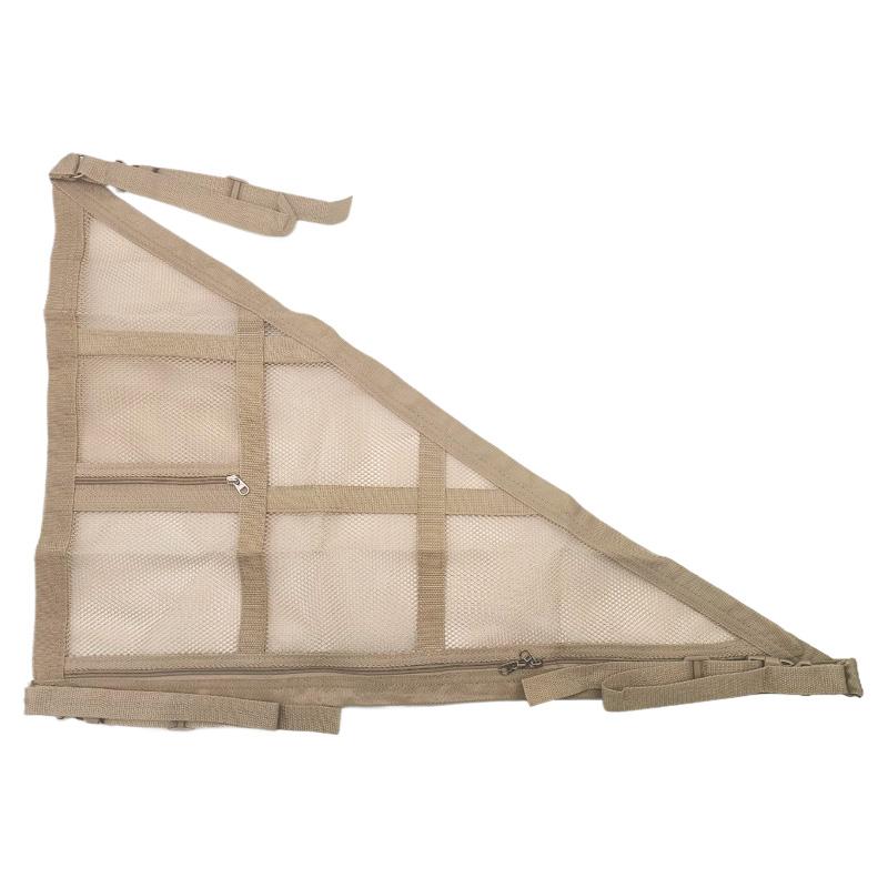 

Car Roof Storage Organizer Double-Layer Triangle Net Design Adjustable & Space-Saving Large Capacity For Vehicle Organization