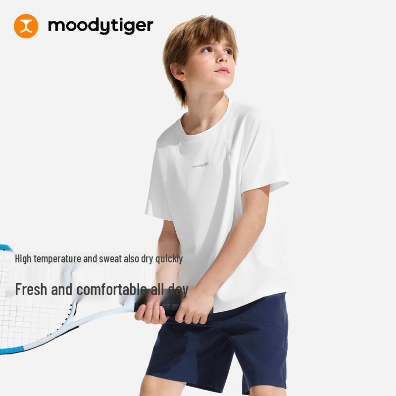 Moodytiger Boys  Cooling Breathable Short Sleeve Athletic T-Shirt 160
