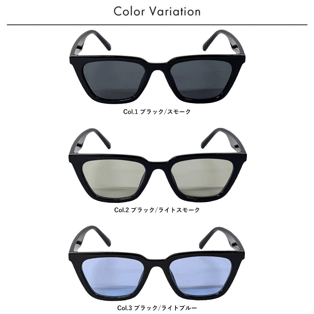 FashionBerry Black and Smoke Square Sunglasses with UV Thick Black 3 and Colored Lenses for Men and Stylish and Lightweight Design for the the and